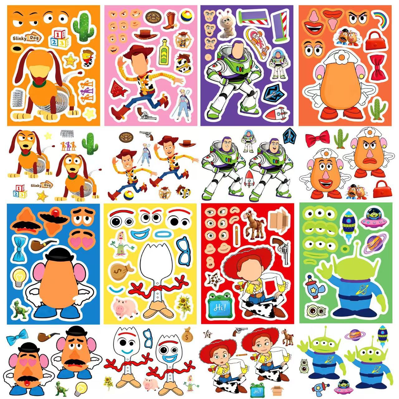 Sticker Sheet Set - 1 box of 8 sheets Make