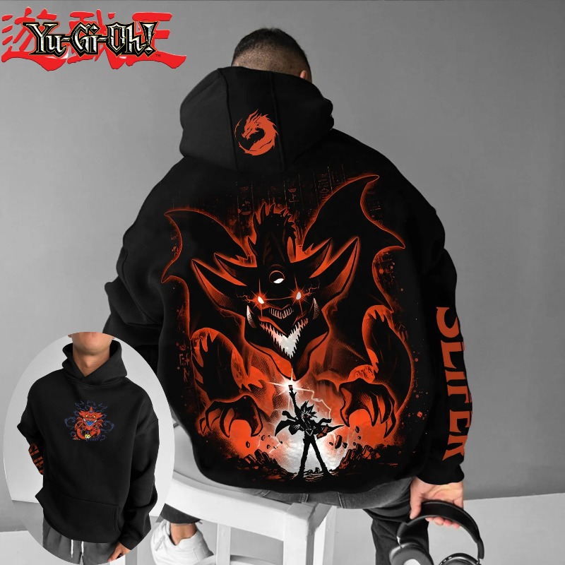 Anime Merch Hoodie - 2025 Yu Gi Oh Character Obelisk