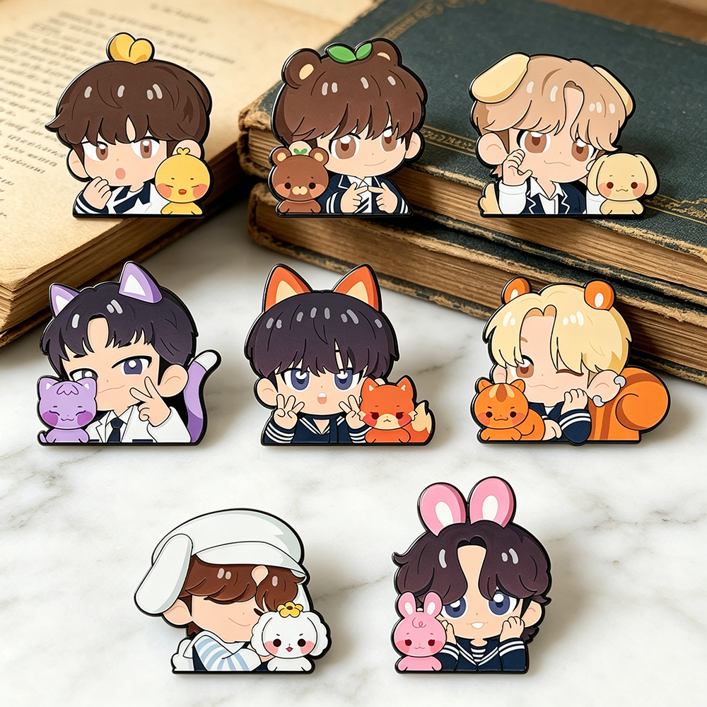 8pcs Kawaii Enamel Pin Set Car - Enamel Pin Set บทวิจารณ์และราคา