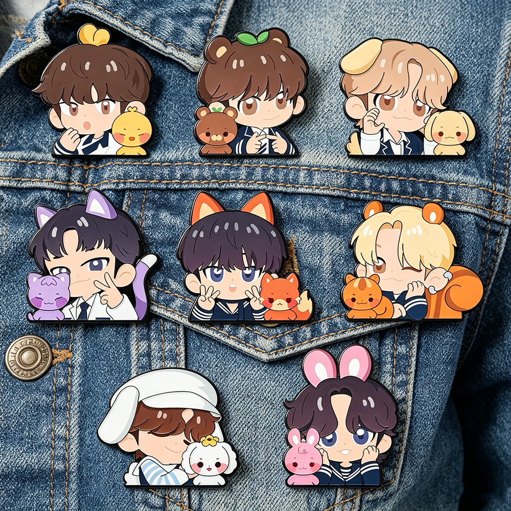 8pcs Kawaii Enamel Pin Set Car - Enamel Pin Set บทวิจารณ์และราคา