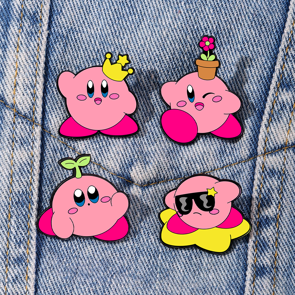 4pcs Kirby Enamel Lapel Pins S - Enamel Pin Set บทวิจารณ์และราคา