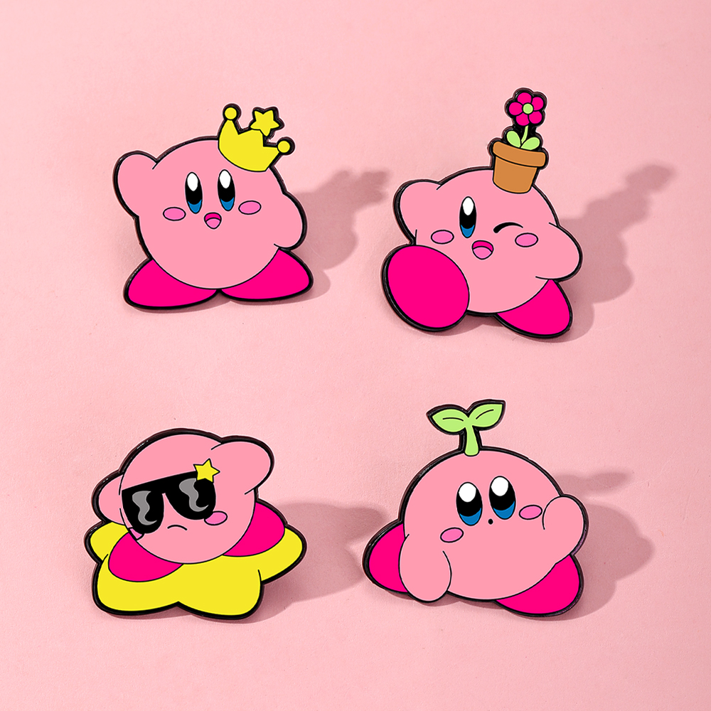 4pcs Kirby Enamel Lapel Pins S - Enamel Pin Set บทวิจารณ์และราคา
