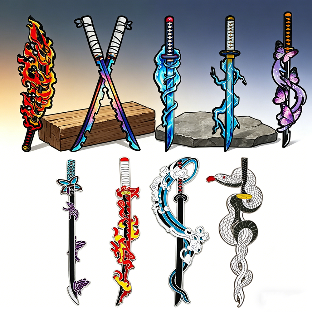 Demon Slayer Nichirin Sword En - Enamel Pin Set บทวิจารณ์และราคา