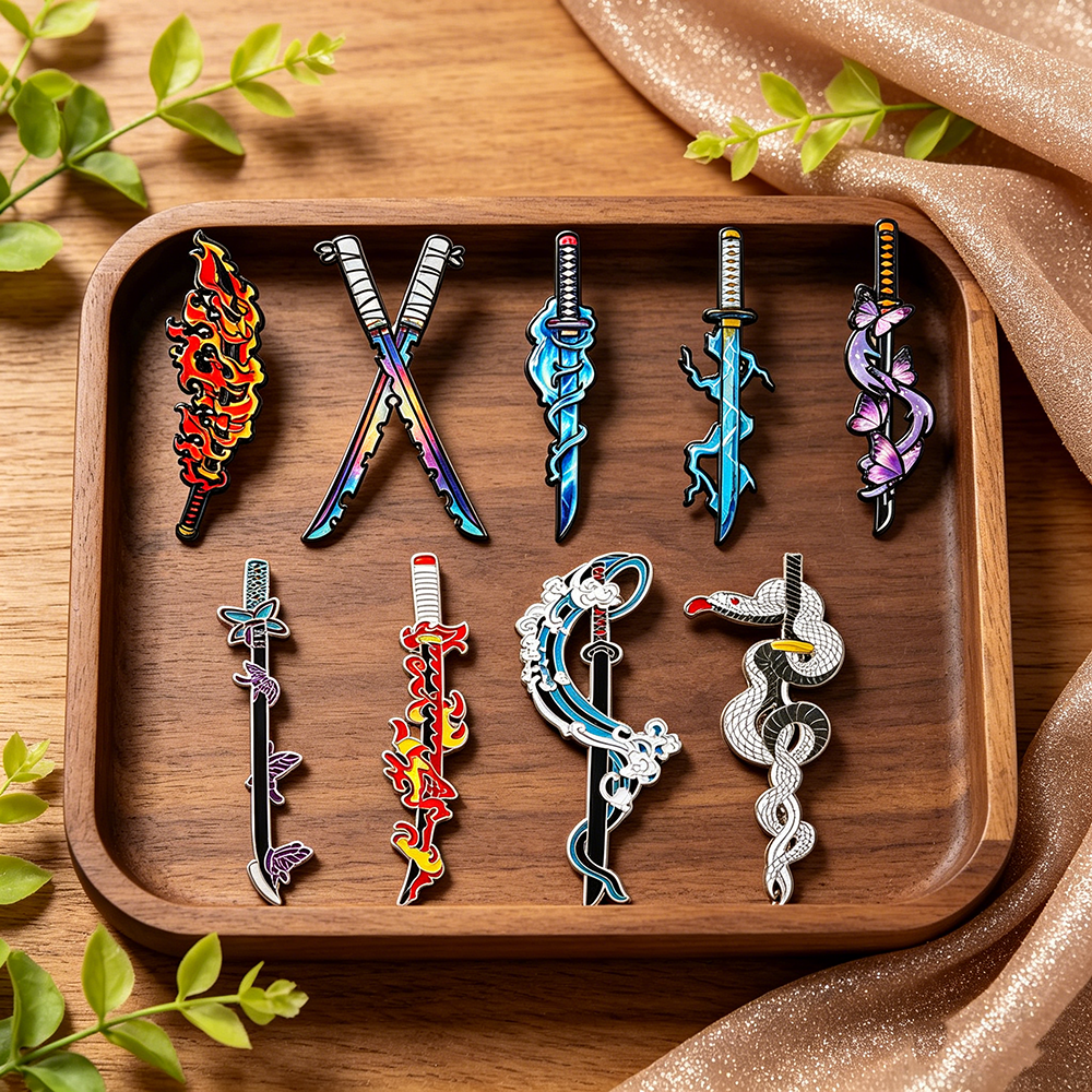 Demon Slayer Nichirin Sword En - Enamel Pin Set บทวิจารณ์และราคา