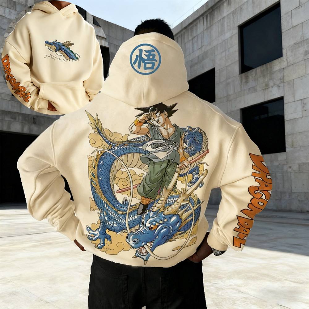 Dragon Ball Anime Goku Khaki H - Anime Merch Hoodie บทวิจารณ์และราคา