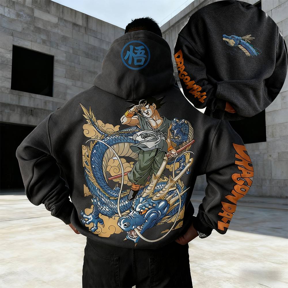 Dragon Ball Anime Goku Khaki H - Anime Merch Hoodie บทวิจารณ์และราคา