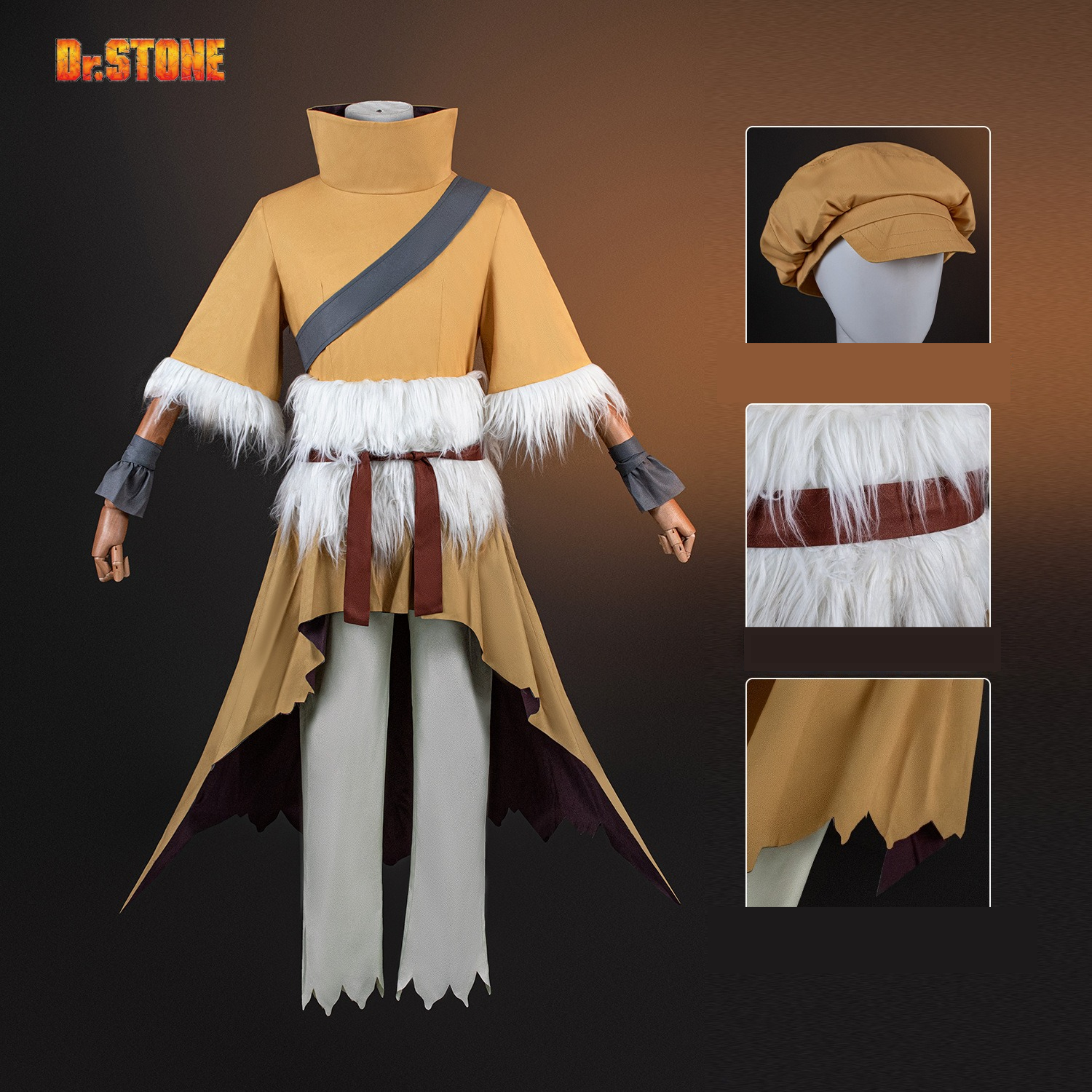 Dr. STONE Cosplay Costume Five - Cosplay Wig Colored บทวิจารณ์และราคา