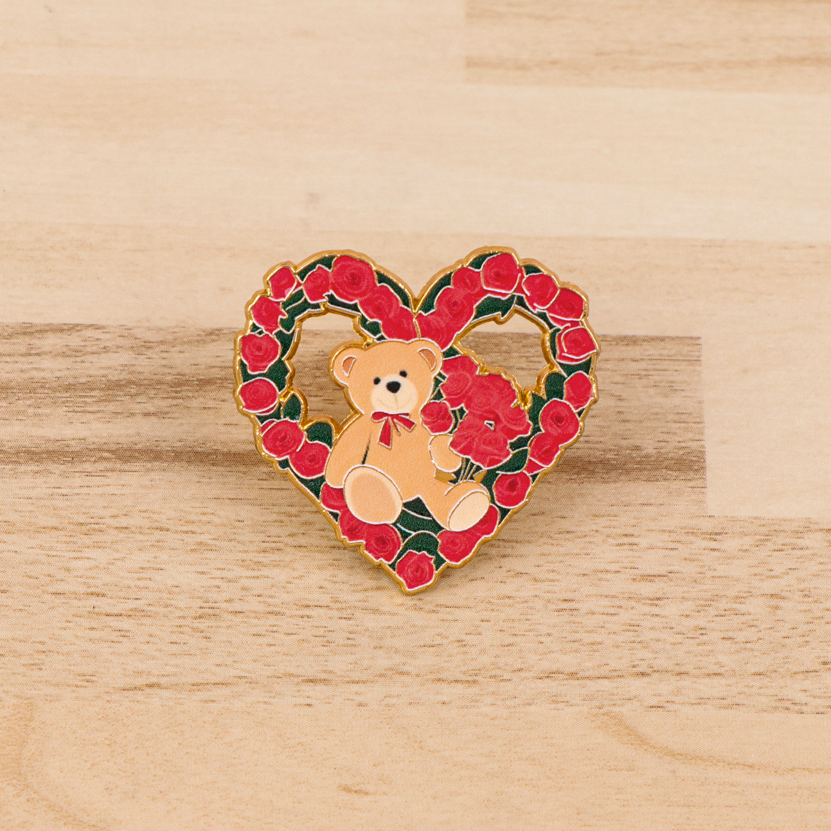 Fox Rose Bear Enamel Pins Anim - Enamel Pin Set บทวิจารณ์และราคา