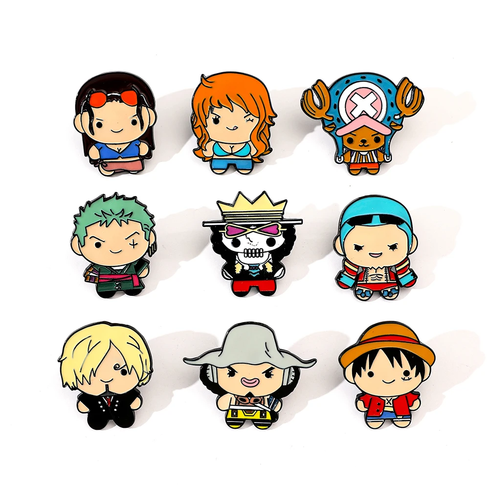 9 Pcs Creative Cartoon Brooch  - Enamel Pin Set บทวิจารณ์และราคา