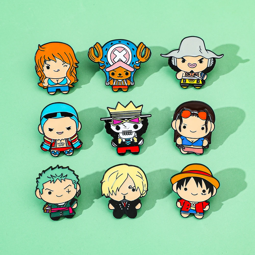 9 Pcs Creative Cartoon Brooch  - Enamel Pin Set บทวิจารณ์และราคา