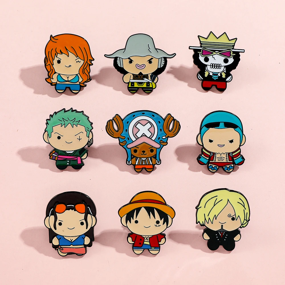 9 Pcs Creative Cartoon Brooch  - Enamel Pin Set บทวิจารณ์และราคา