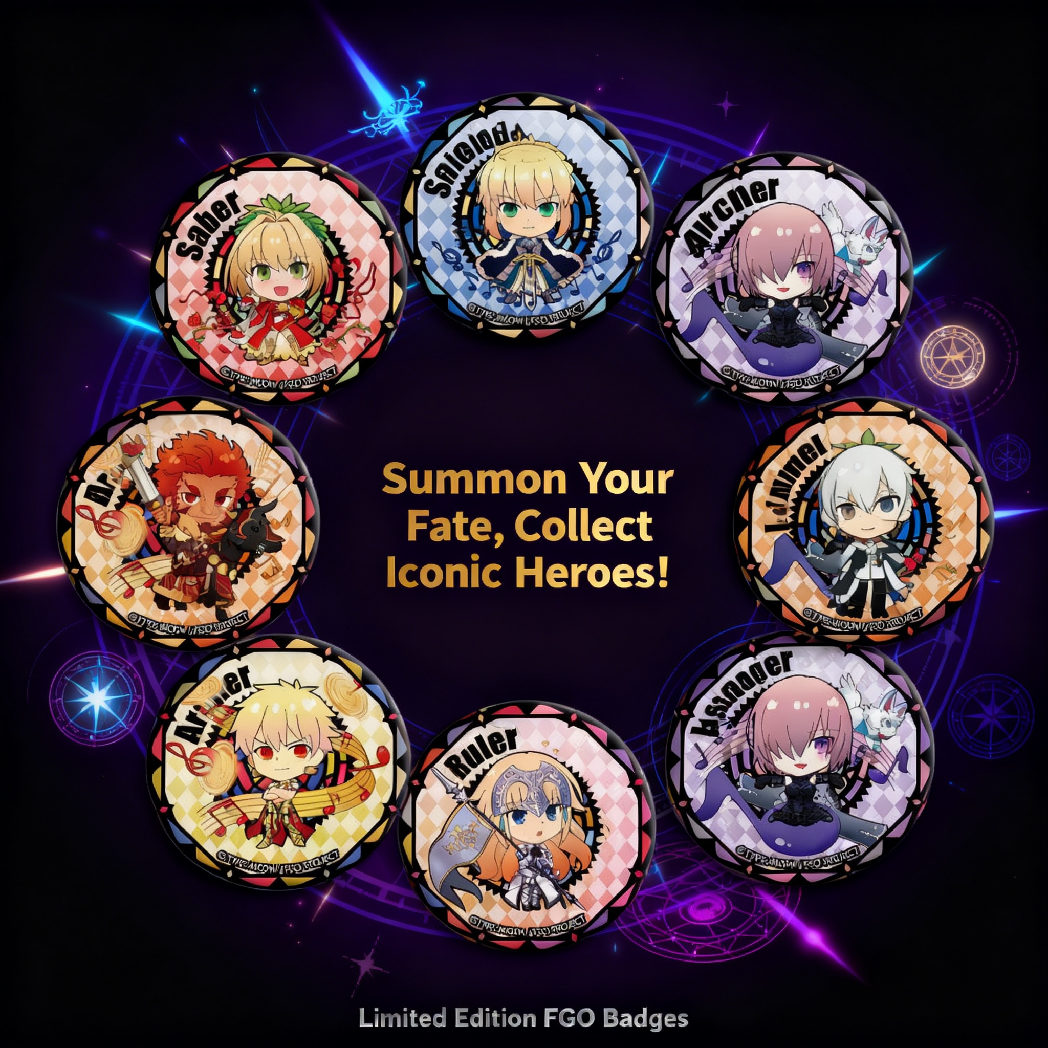 Fate Grand Order Anime Badge 5 - Fate Anime Merchandise บทวิจารณ์และราคา