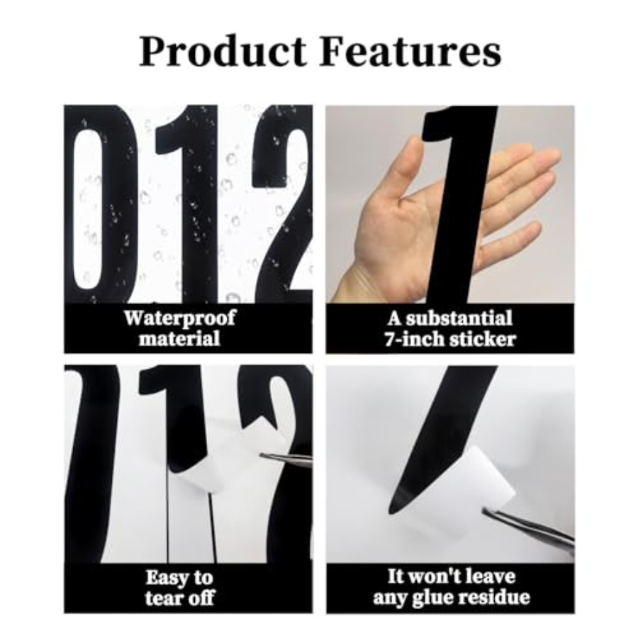 12 Sheets 7 Inch 0-9 Number St - Sticker Sheet Set บทวิจารณ์และราคา