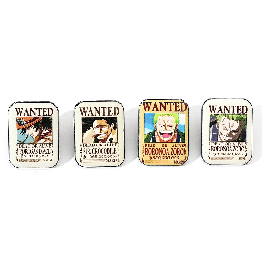 4 Pcs Fashion Cartoon Anime Br - Enamel Pin Set บทวิจารณ์และราคา