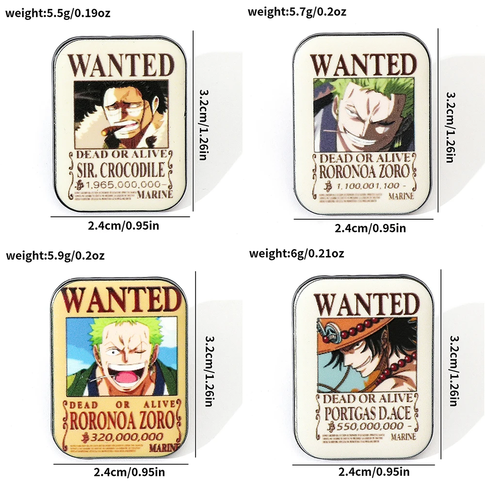 4 Pcs Fashion Cartoon Anime Br - Enamel Pin Set บทวิจารณ์และราคา