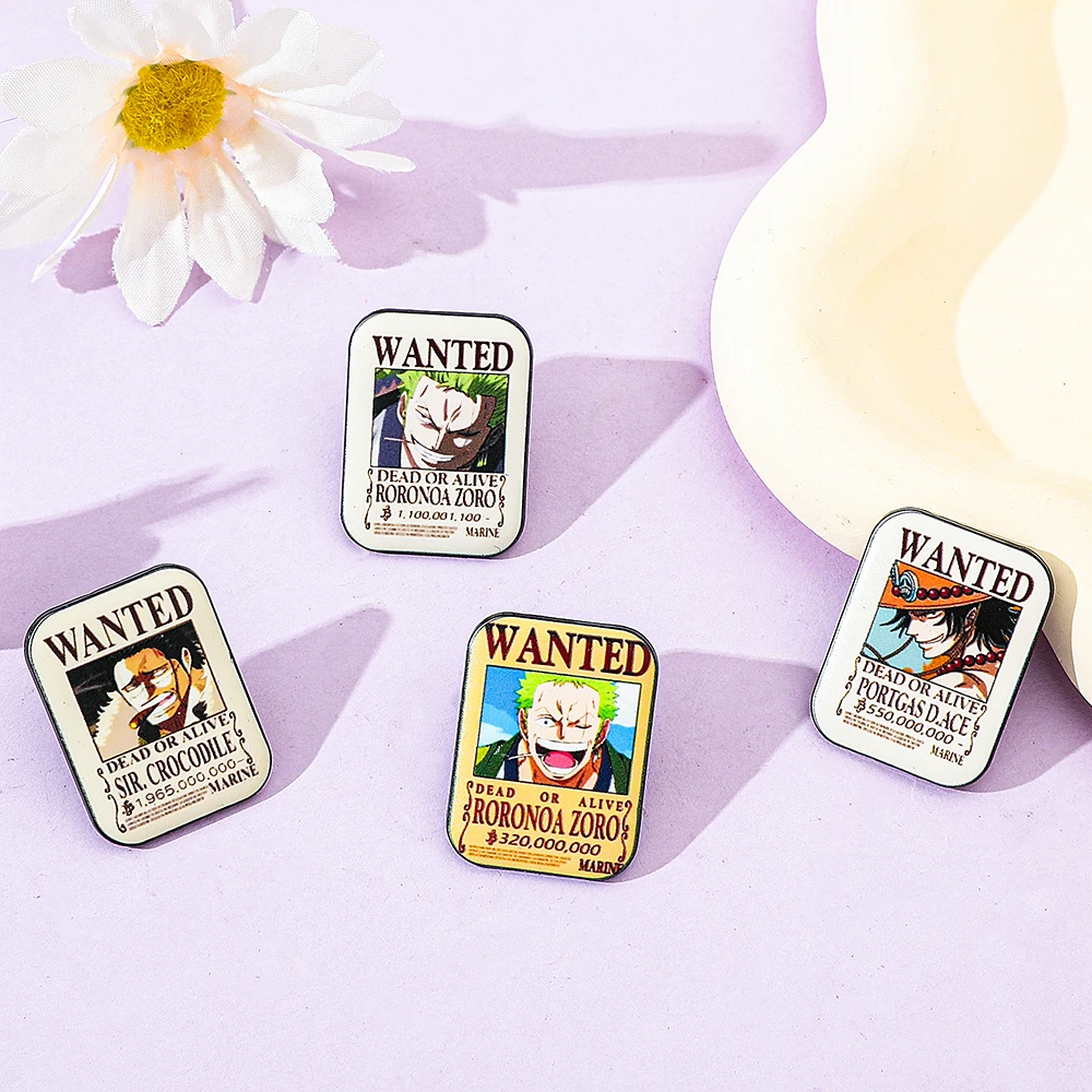 4 Pcs Fashion Cartoon Anime Br - Enamel Pin Set บทวิจารณ์และราคา