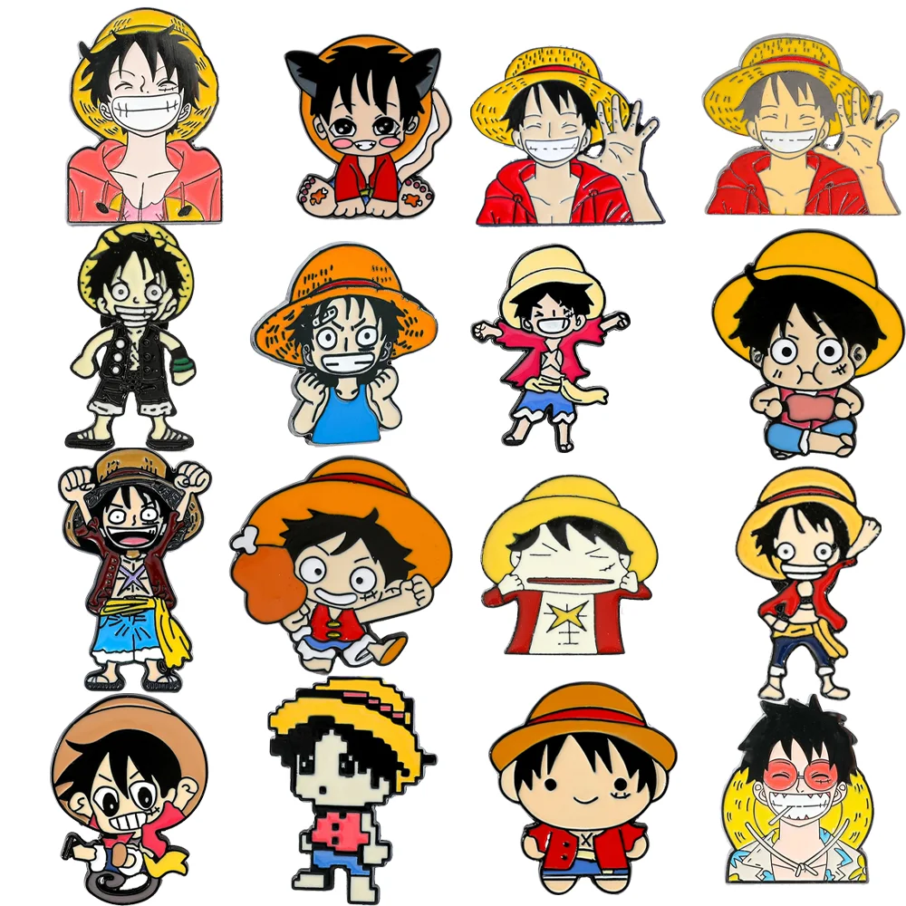 16 Pcs Cartoon Character Brooc - Enamel Pin Set บทวิจารณ์และราคา