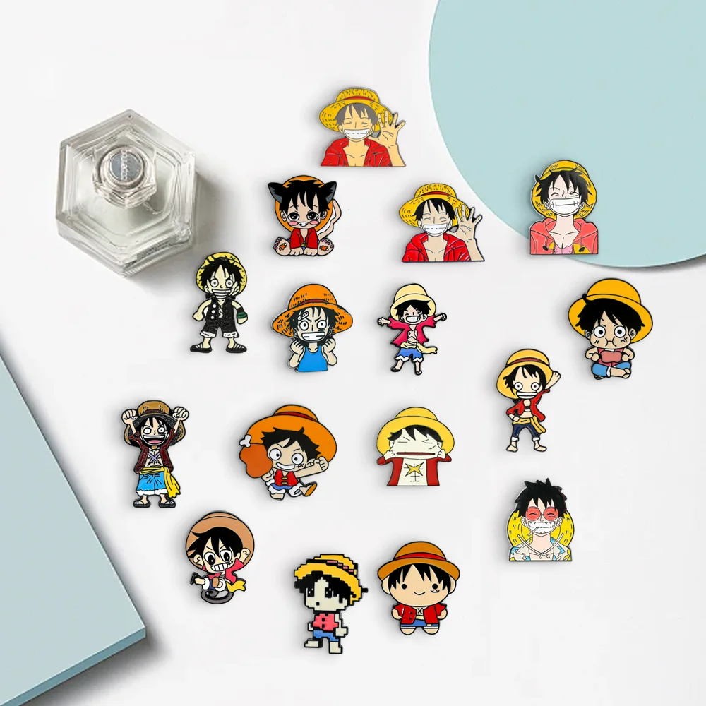 16 Pcs Cartoon Character Brooc - Enamel Pin Set บทวิจารณ์และราคา