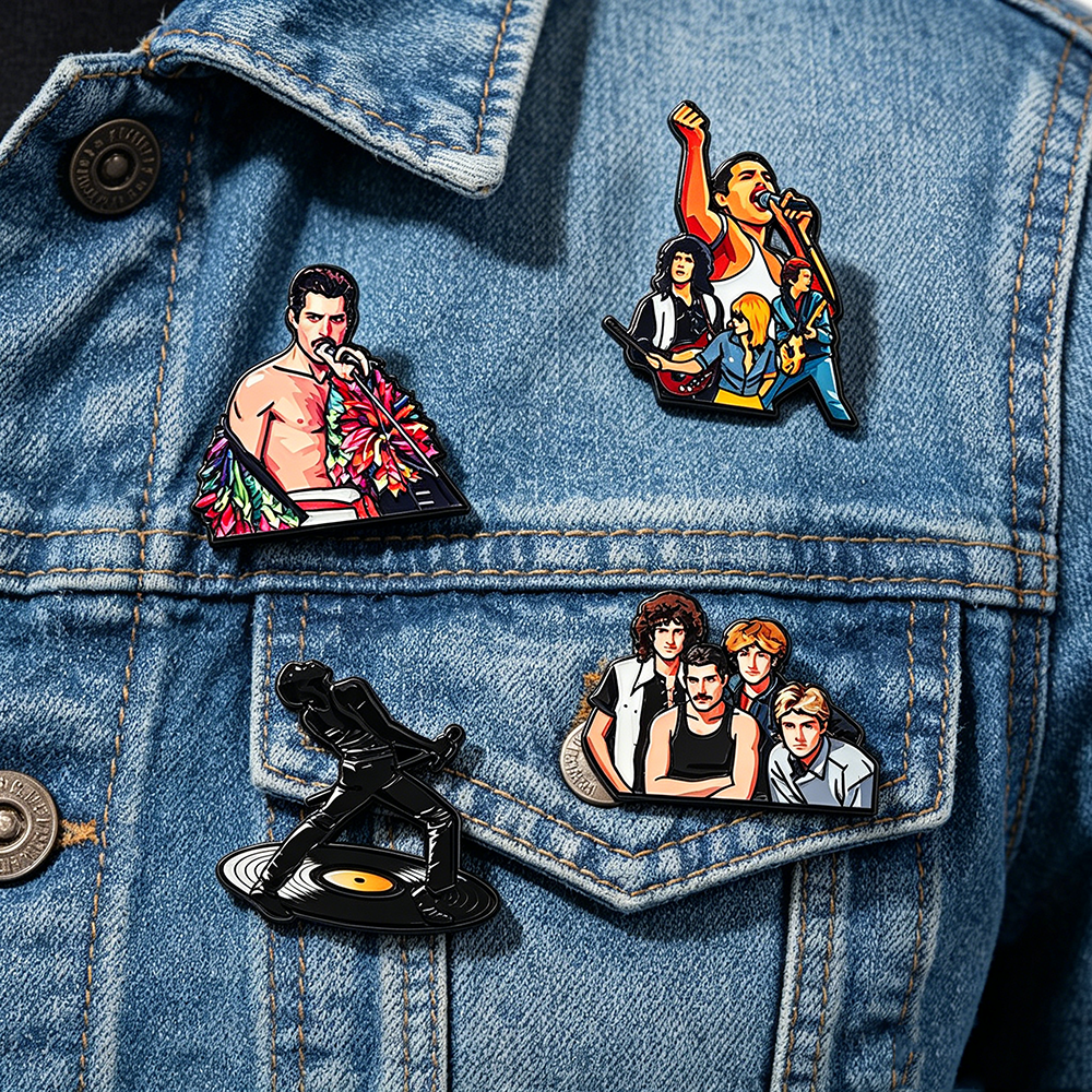 4pcs Classic Rock Band Enamel  - Enamel Pin Set บทวิจารณ์และราคา