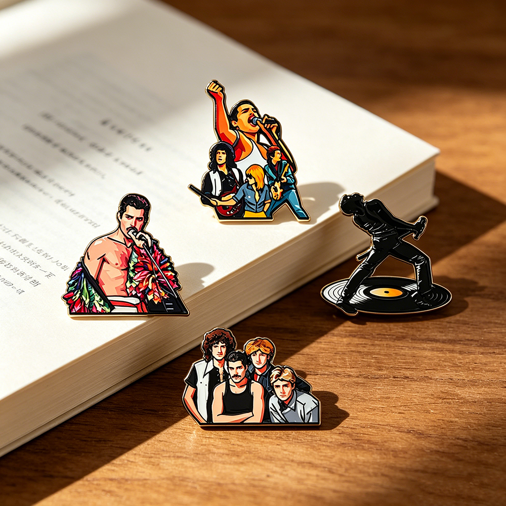 4pcs Classic Rock Band Enamel  - Enamel Pin Set บทวิจารณ์และราคา