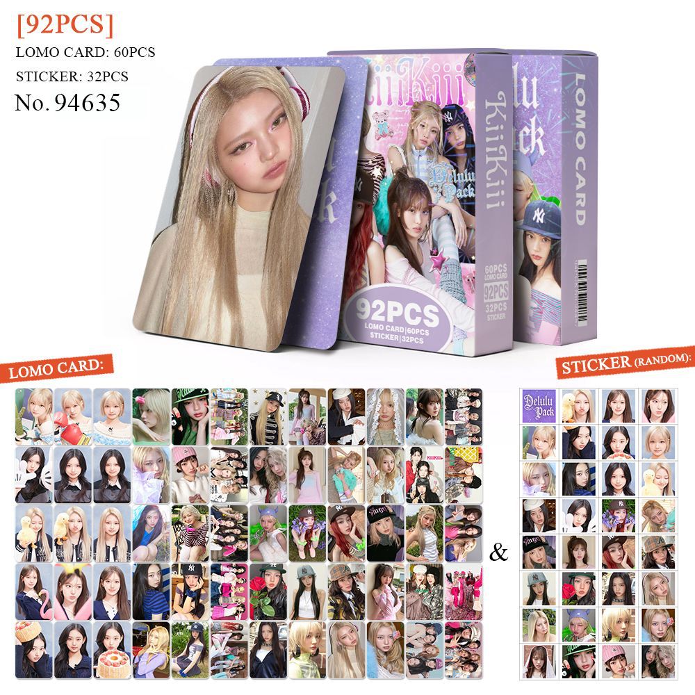 92pcs KiiiKiii Delulu Pack Pho - Sticker Sheet Set บทวิจารณ์และราคา