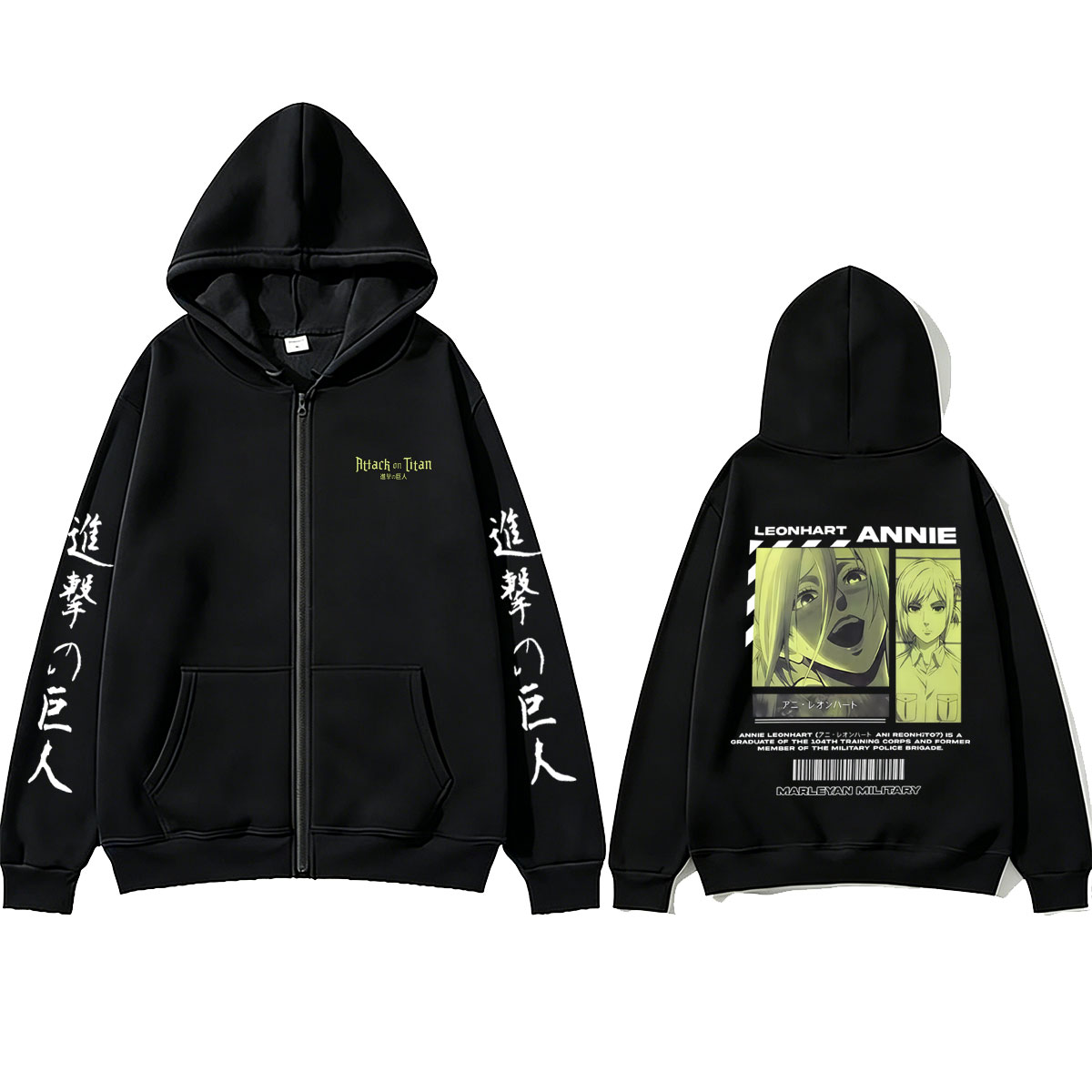 Anime Attack on Titan Annie Le - Anime Merch Hoodie บทวิจารณ์และราคา