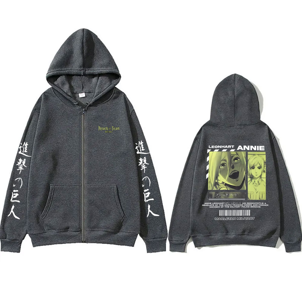 Anime Attack on Titan Annie Le - Anime Merch Hoodie บทวิจารณ์และราคา