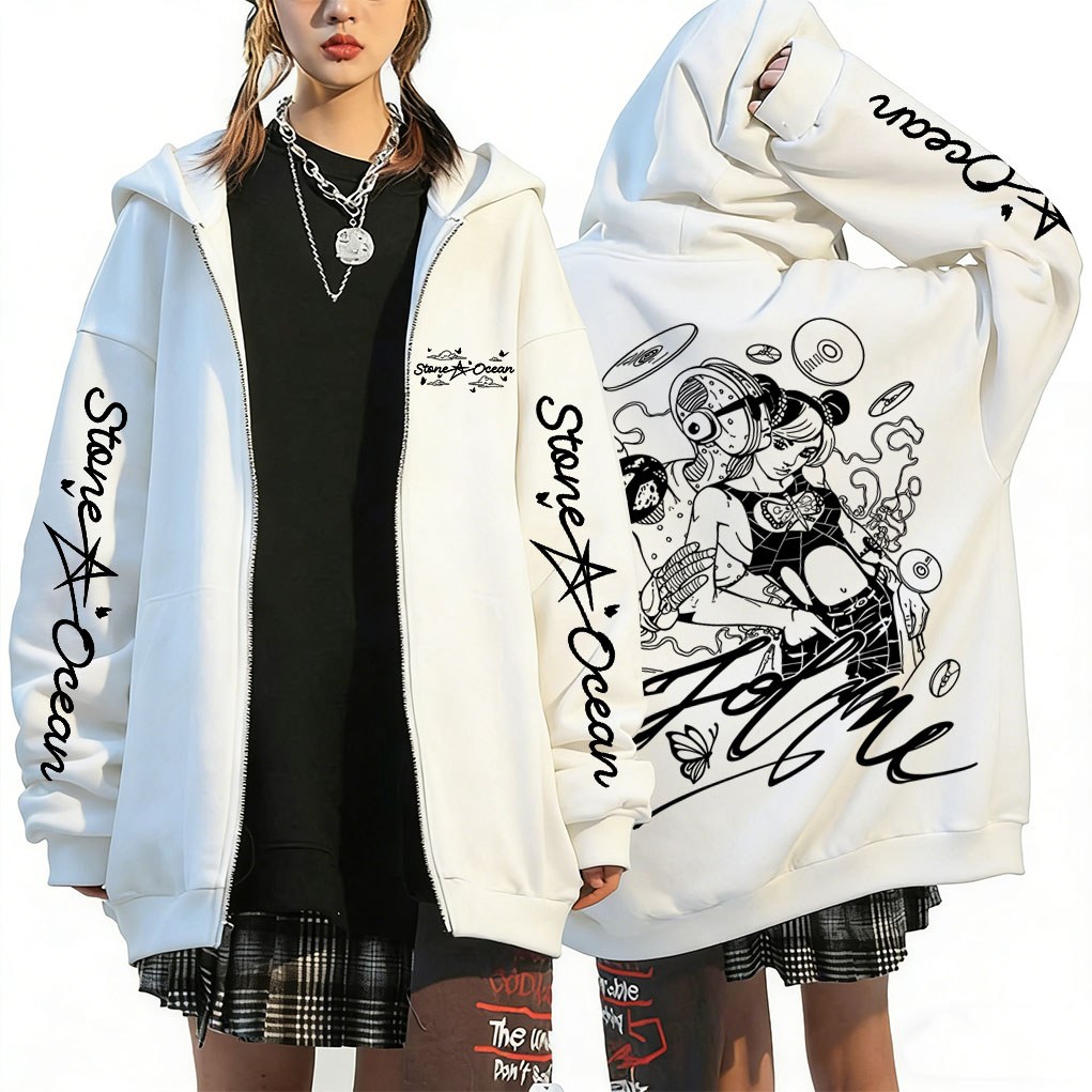 Anime Jojo Bizarre Adventure J - Anime Merch Hoodie บทวิจารณ์และราคา