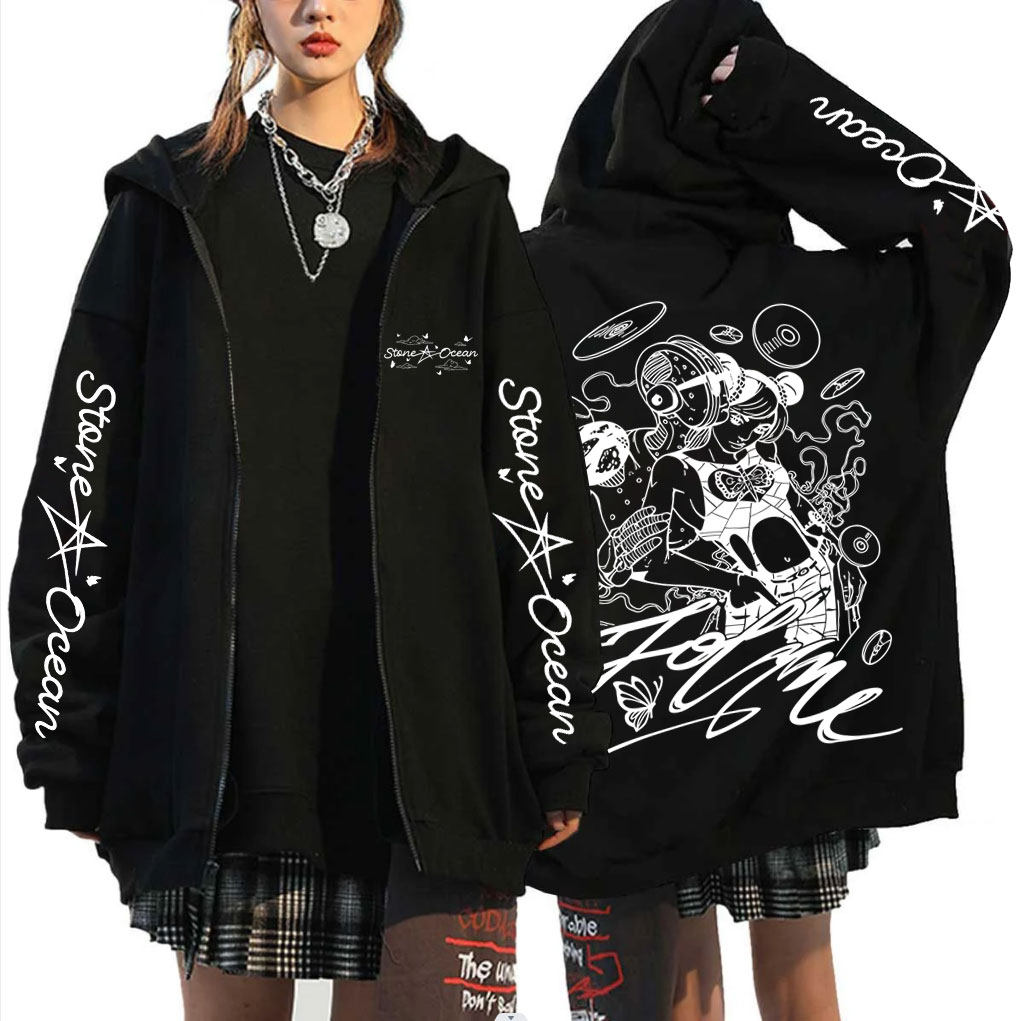 Anime Jojo Bizarre Adventure J - Anime Merch Hoodie บทวิจารณ์และราคา