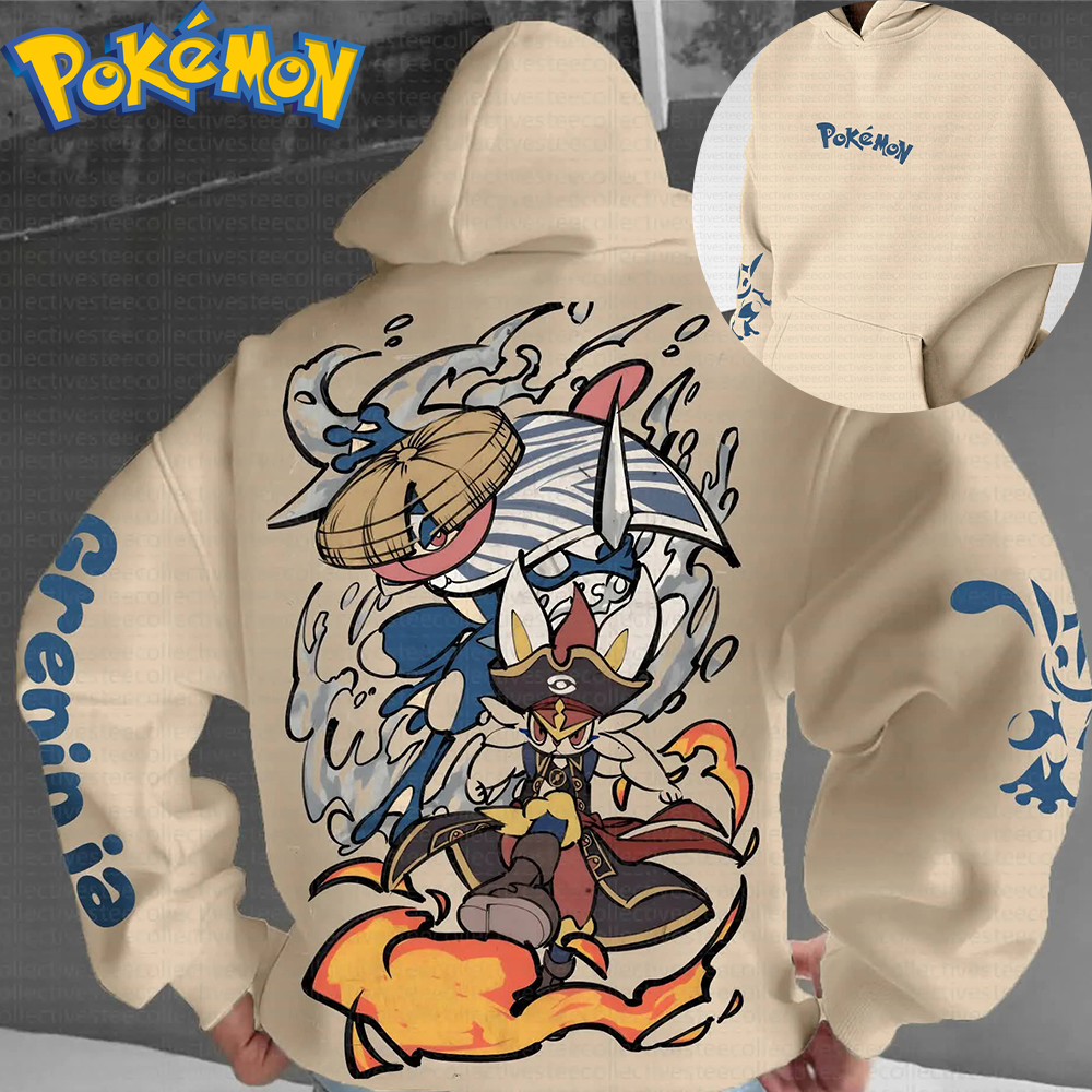 Pokemon Anime Greninja Inciner - Anime Merch Hoodie บทวิจารณ์และราคา