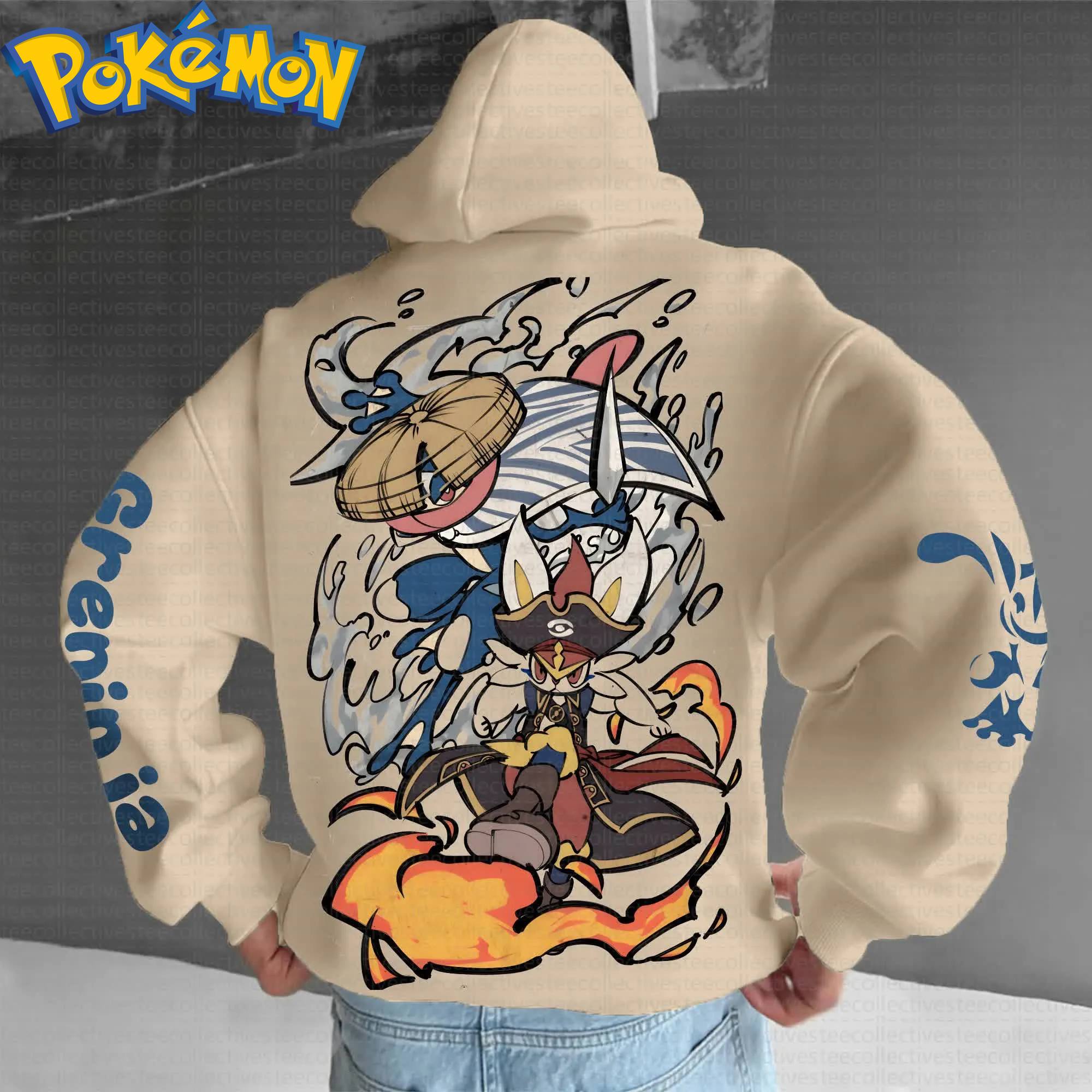 Pokemon Anime Greninja Inciner - Anime Merch Hoodie บทวิจารณ์และราคา