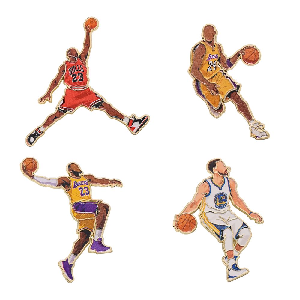 4/12pcs Sports Star Enamel Pin - Enamel Pin Set บทวิจารณ์และราคา