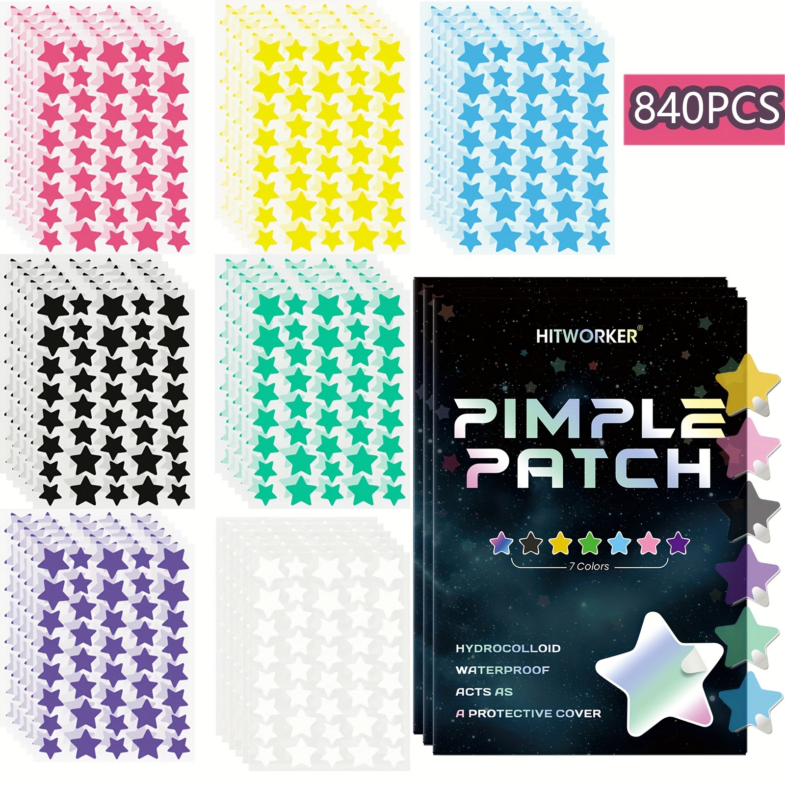 840 Patches / Pack 7 Color Sta - Sticker Sheet Set บทวิจารณ์และราคา