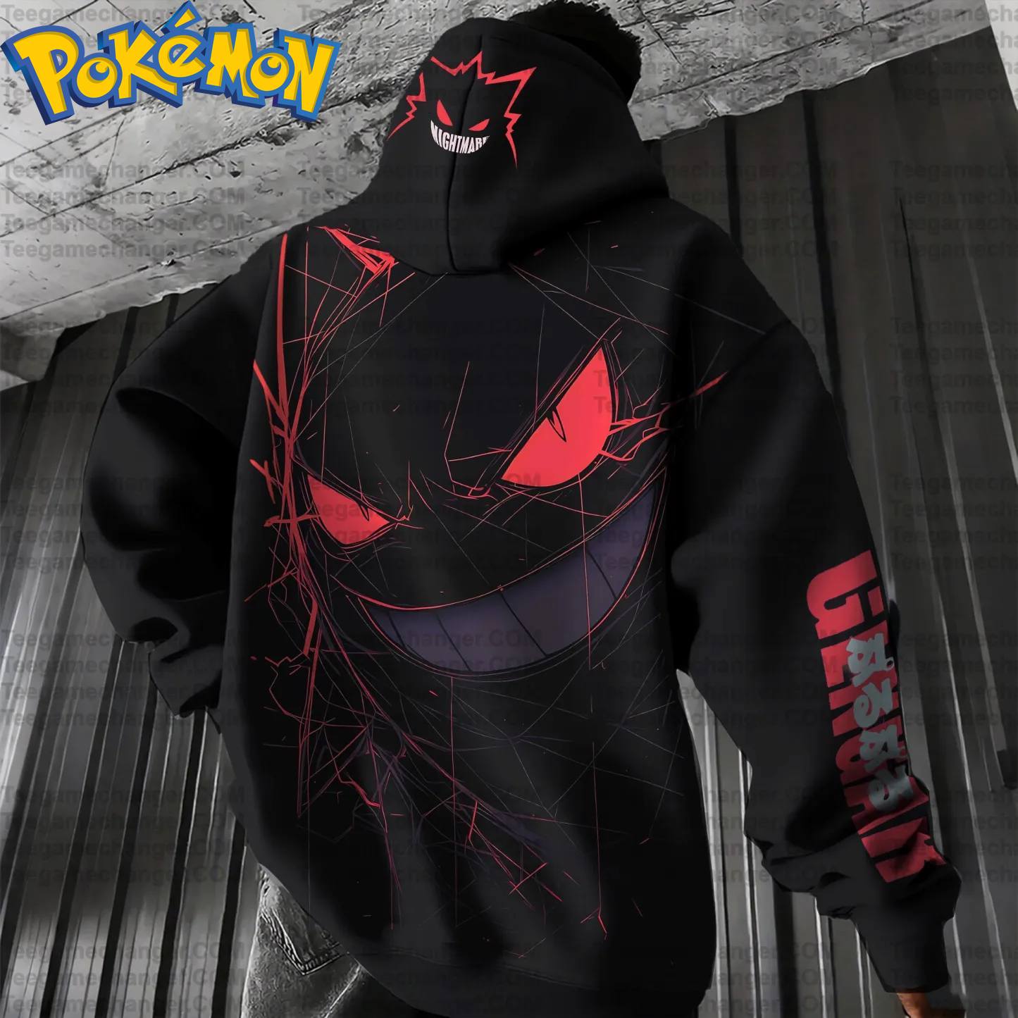 Pokemon Anime Gengar Cotton Ho - Anime Merch Hoodie บทวิจารณ์และราคา