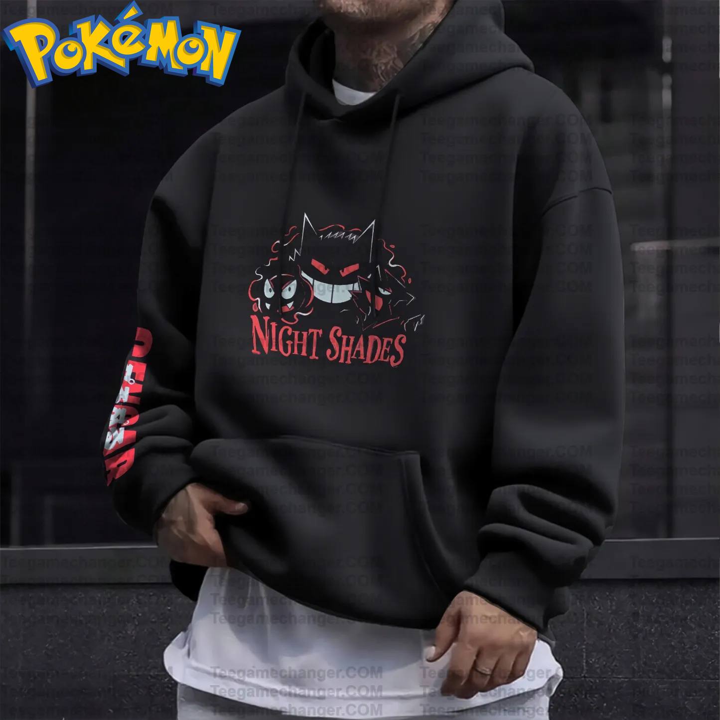 Pokemon Anime Gengar Cotton Ho - Anime Merch Hoodie บทวิจารณ์และราคา