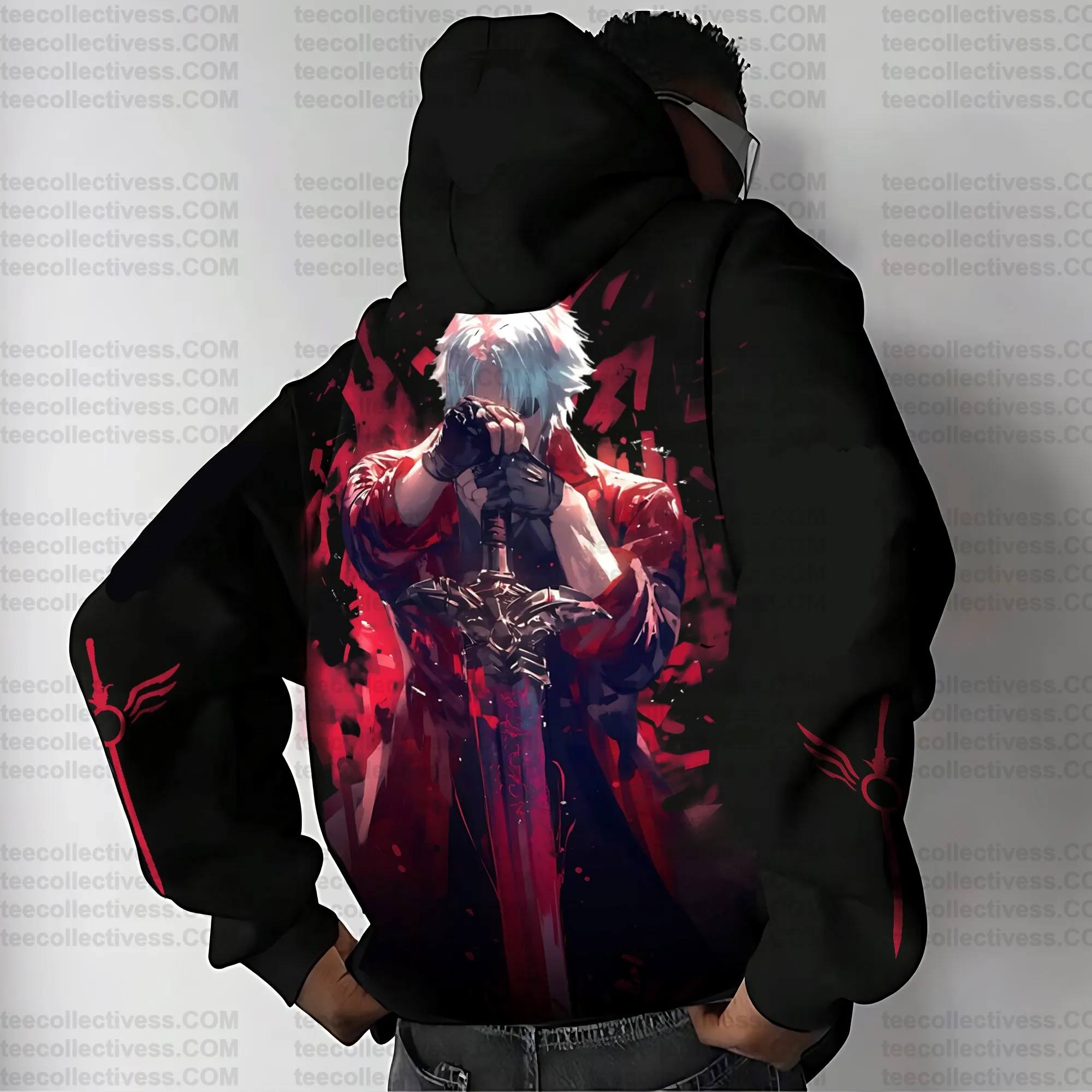 Devil May Cry 5 Hoodie Set Bla - Anime Merch Hoodie บทวิจารณ์และราคา