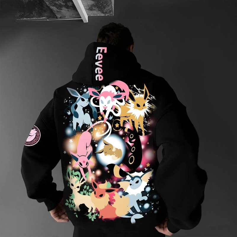 2025 Pok É Mon Classic Charact - Anime Merch Hoodie บทวิจารณ์และราคา