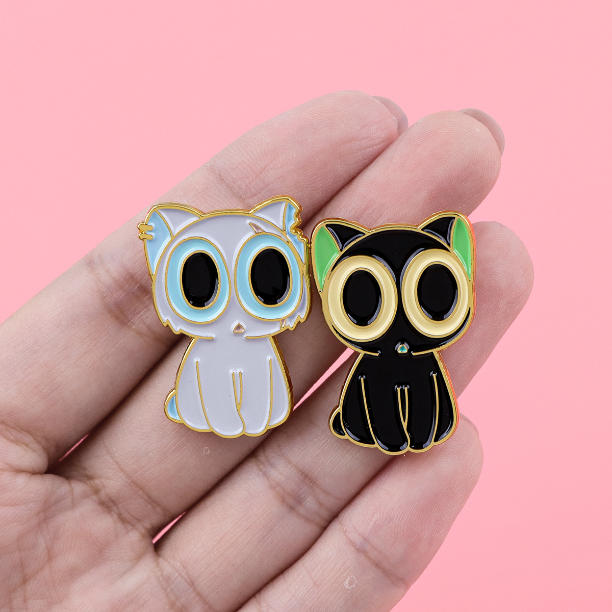 Cute Anime Black Cats Enamel P - Enamel Pin Set บทวิจารณ์และราคา