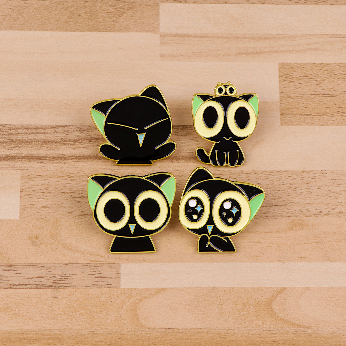 Cute Anime Black Cats Enamel P - Enamel Pin Set บทวิจารณ์และราคา