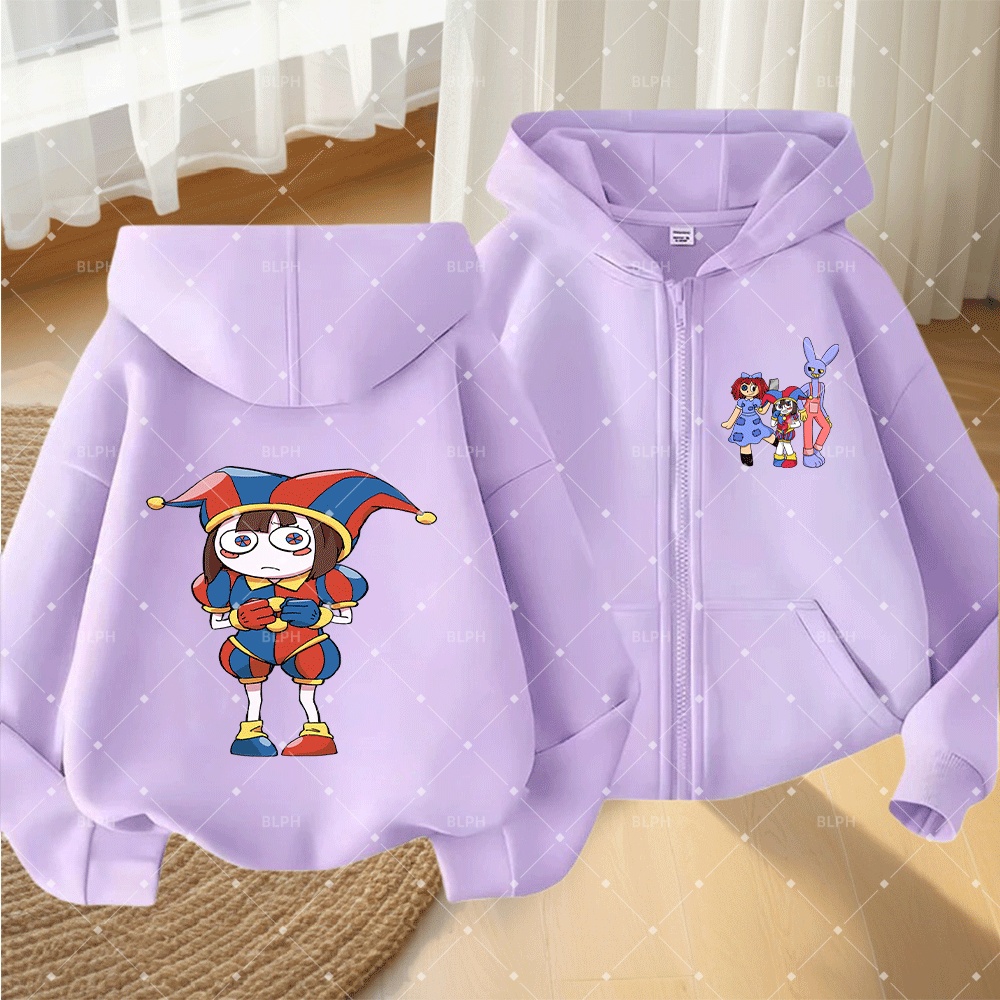 Cute Kids' Zip-Up Hoodie with  - Anime Merch Hoodie บทวิจารณ์และราคา