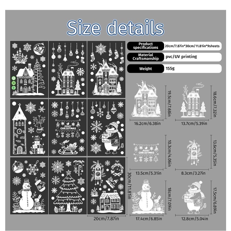 9 Sheets/set of New Christmas  - Sticker Sheet Set บทวิจารณ์และราคา