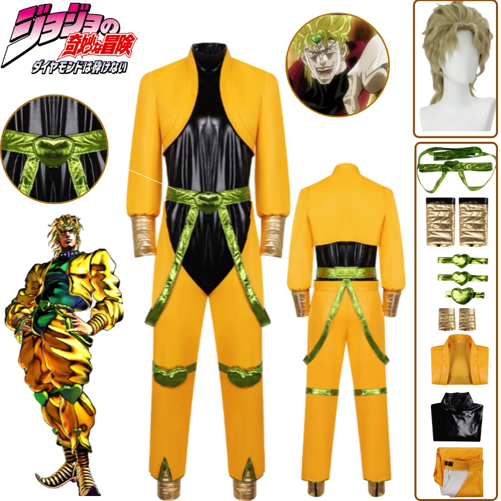 Dio Brando Cosplay Costume JoJ - Cosplay Wig Colored บทวิจารณ์และราคา