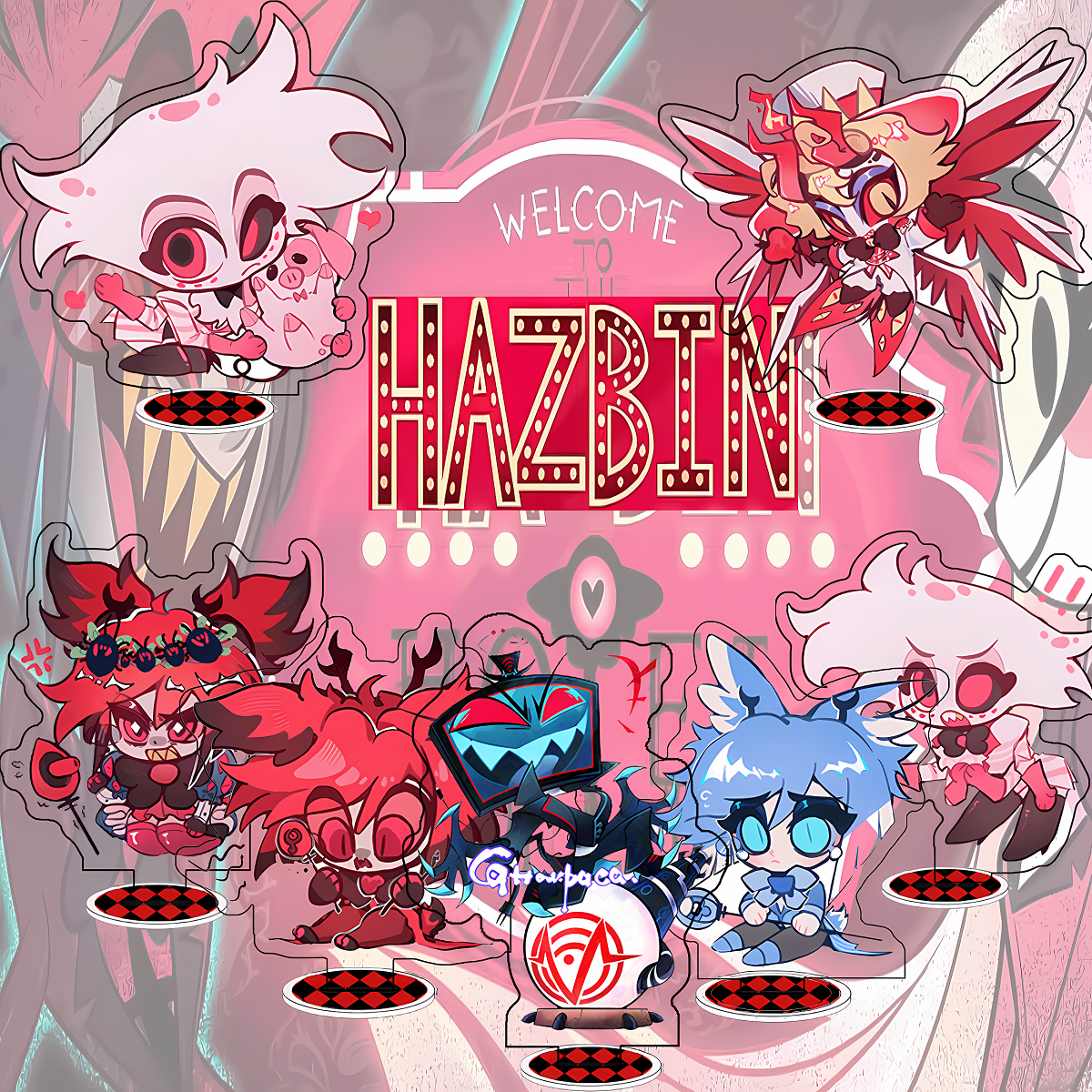 Hazbin Hotel 10cm Acrylic Stan - Premium Anime Merchandise บทวิจารณ์และราคา