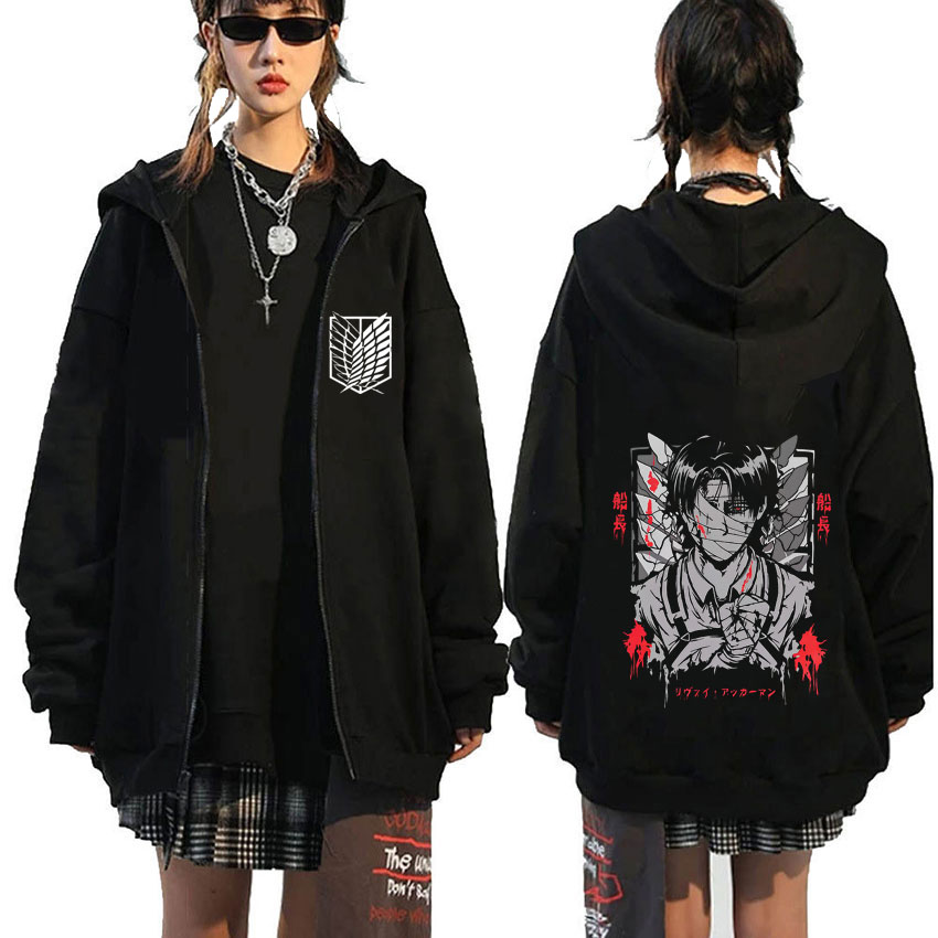 Anime Attack on Titan Levi Ack - Anime Merch Hoodie บทวิจารณ์และราคา
