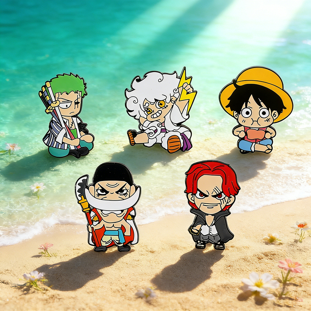Anime Roronoa Zoro & Monkey D. - Enamel Pin Set บทวิจารณ์และราคา