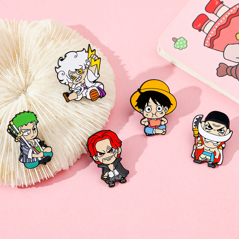 Anime Roronoa Zoro & Monkey D. - Enamel Pin Set บทวิจารณ์และราคา
