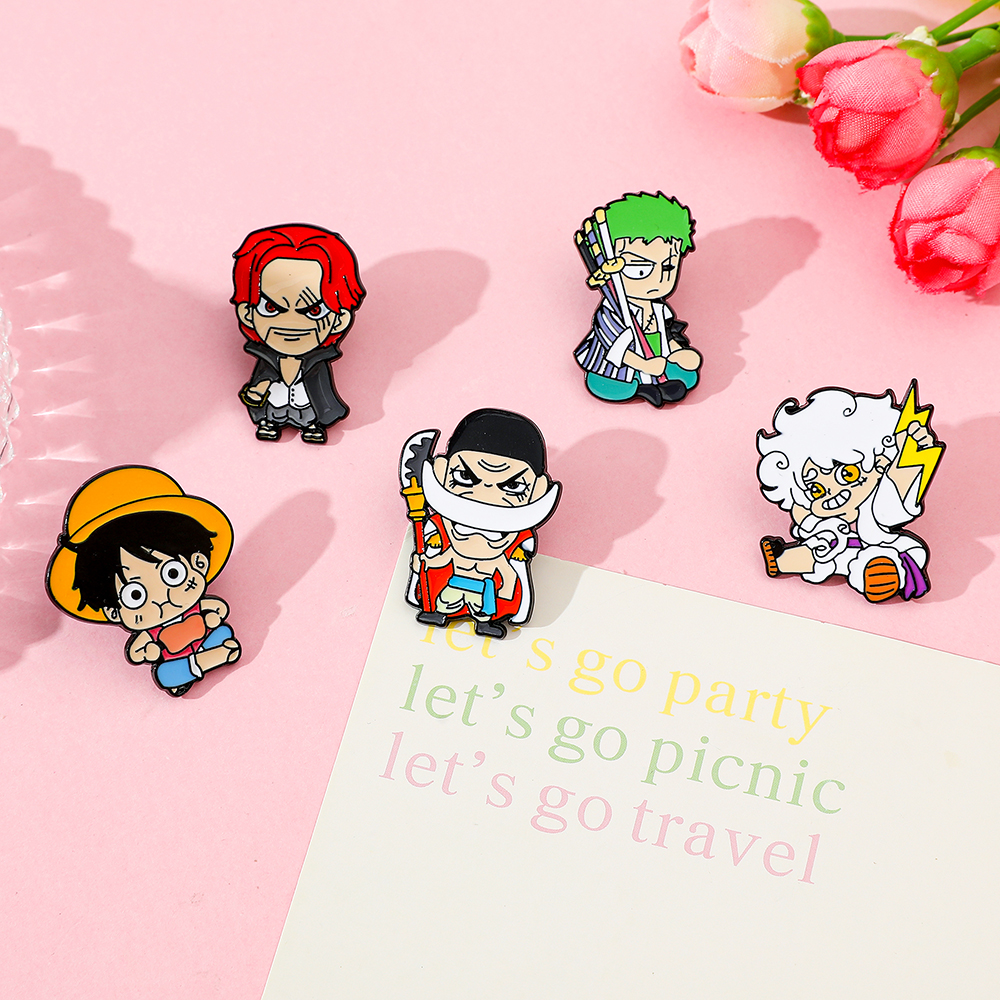 Anime Roronoa Zoro & Monkey D. - Enamel Pin Set บทวิจารณ์และราคา