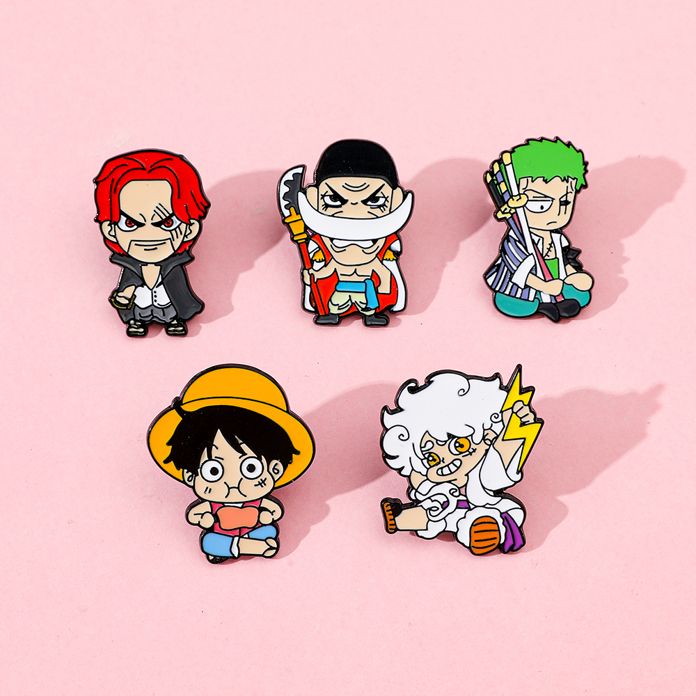 Anime Roronoa Zoro & Monkey D. - Enamel Pin Set บทวิจารณ์และราคา