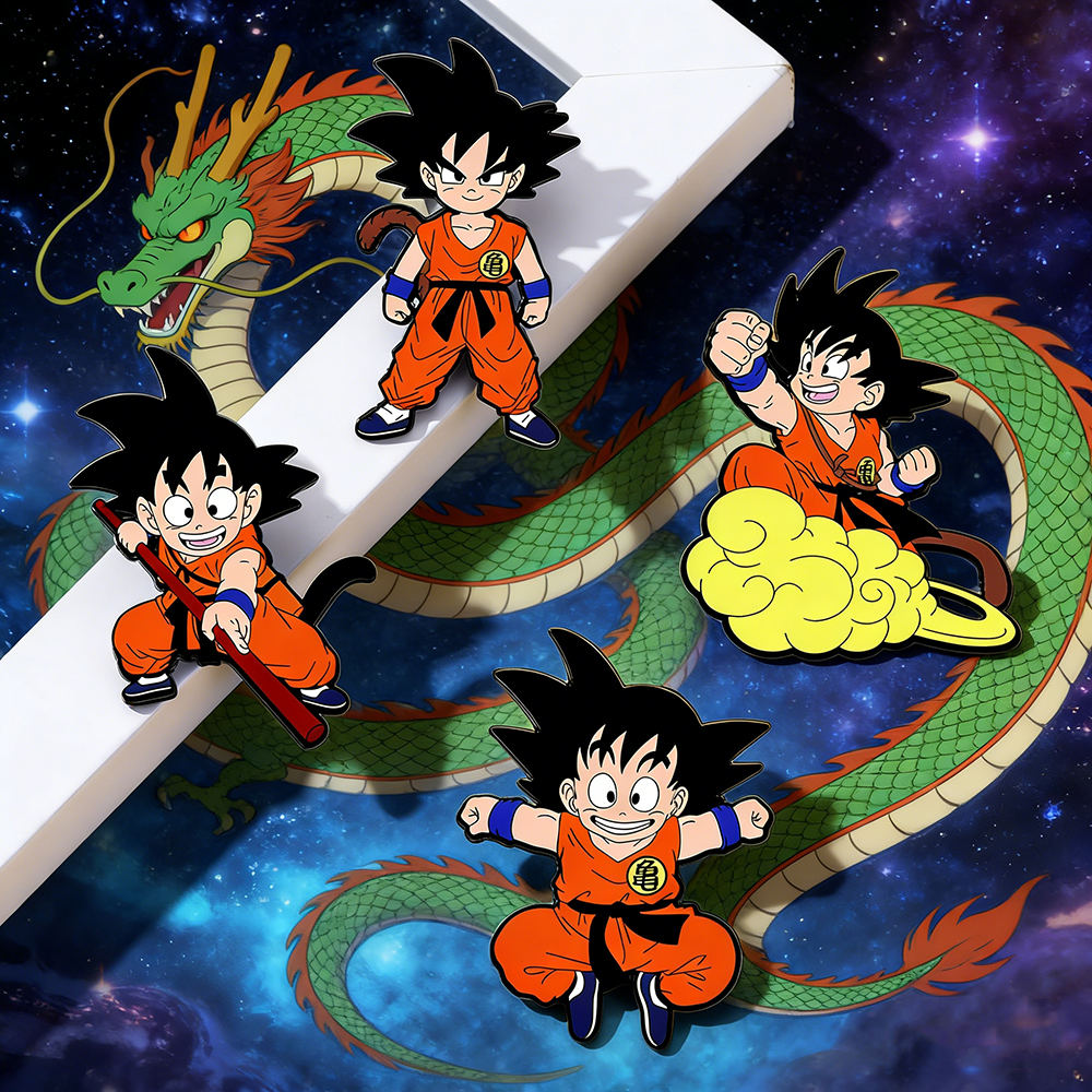 4 Pcs Son Goku Dragon Ball Car - Enamel Pin Set บทวิจารณ์และราคา