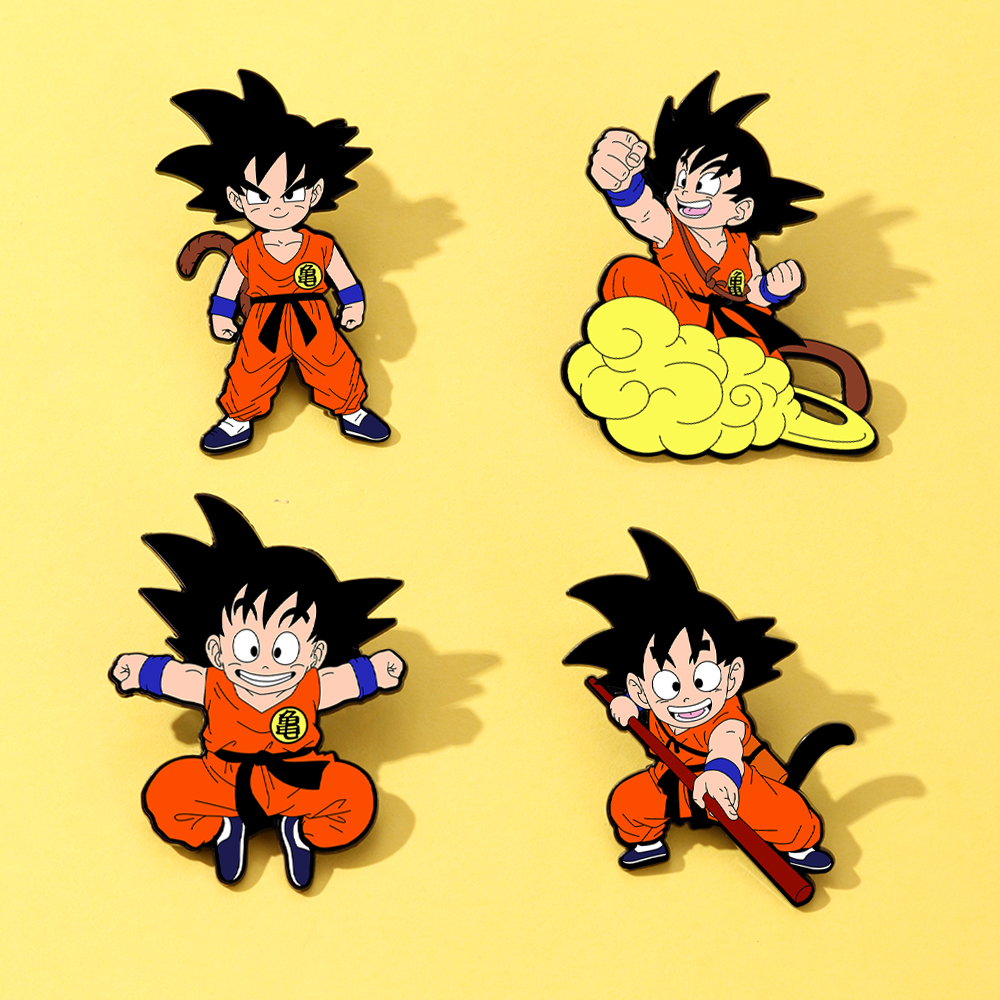4 Pcs Son Goku Dragon Ball Car - Enamel Pin Set บทวิจารณ์และราคา